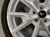 2015-2023 Ford Mustang GT Ice White Wheel Rim 19"x9" Pirelli Tire 255/40/R19