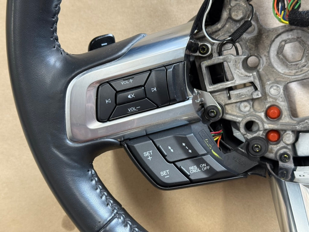 2018-2023 Mustang Leather Steering Wheel Automatic Paddle Shifters