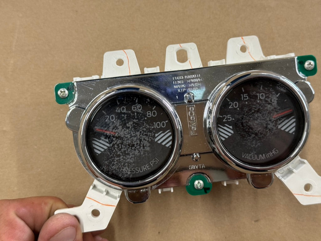 2018-2023 Ford Mustang GT 5.0 PP1 Aluminum Dash Trim Gauges Oil Pressure Vacuum