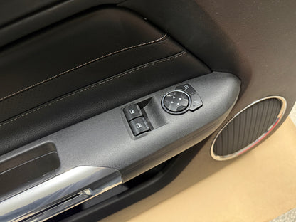 2018-2023 Ford Mustang GT LH Driver Leather Insert Door Panel Grey Stitching