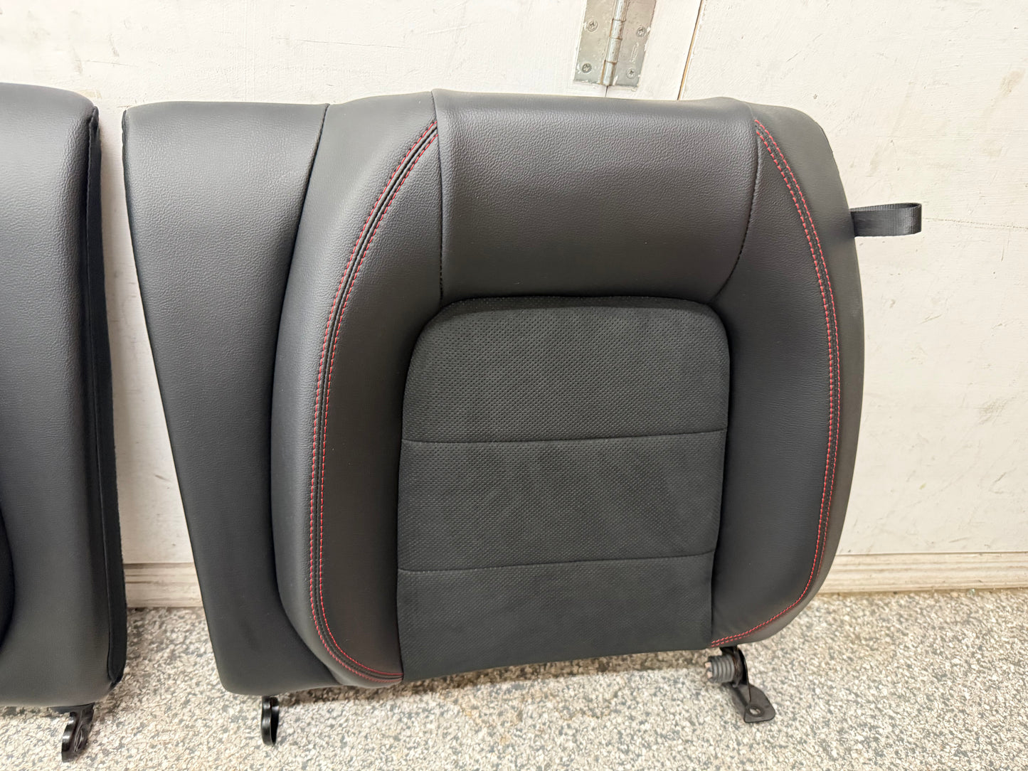 2018-2023 Ford Mustang GT California Special Front Rear Seats Black Red Stitch