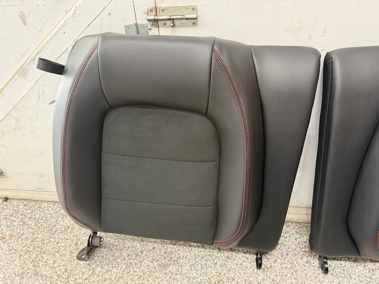 2018-2023 Ford Mustang GT California Special Front Rear Seats Black Red Stitch