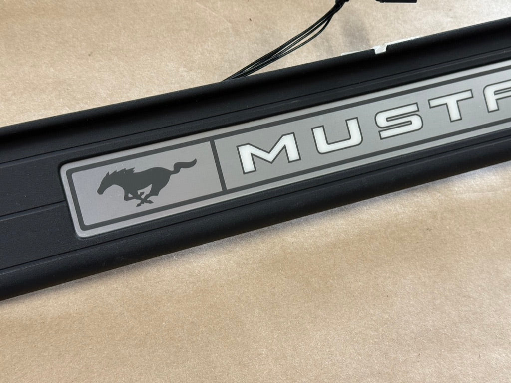 2015-2023 Ford Mustang "My Color" Sill/Scuff Plates Interior Trim Black