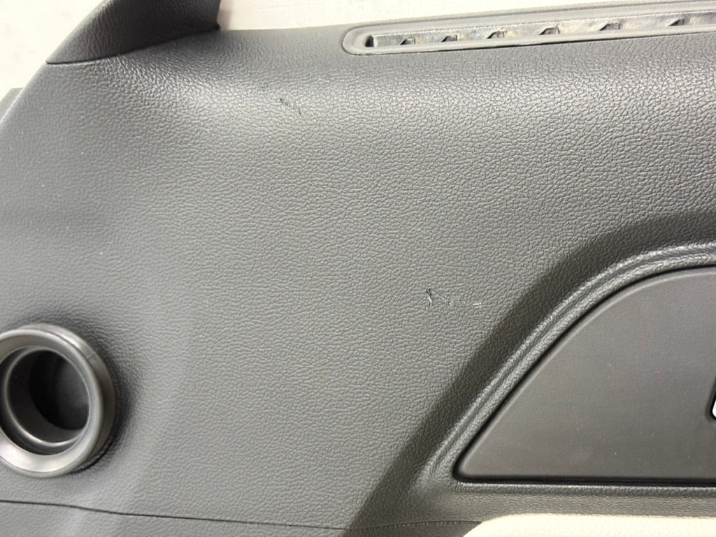 2018-2023 Mustang GT V6 EcoBoost LH RH White Leather Insert Door Panels Pair