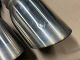 2012-2015 Chevrolet Camaro SS Quad Tip Mufflers RH LH Pair Used