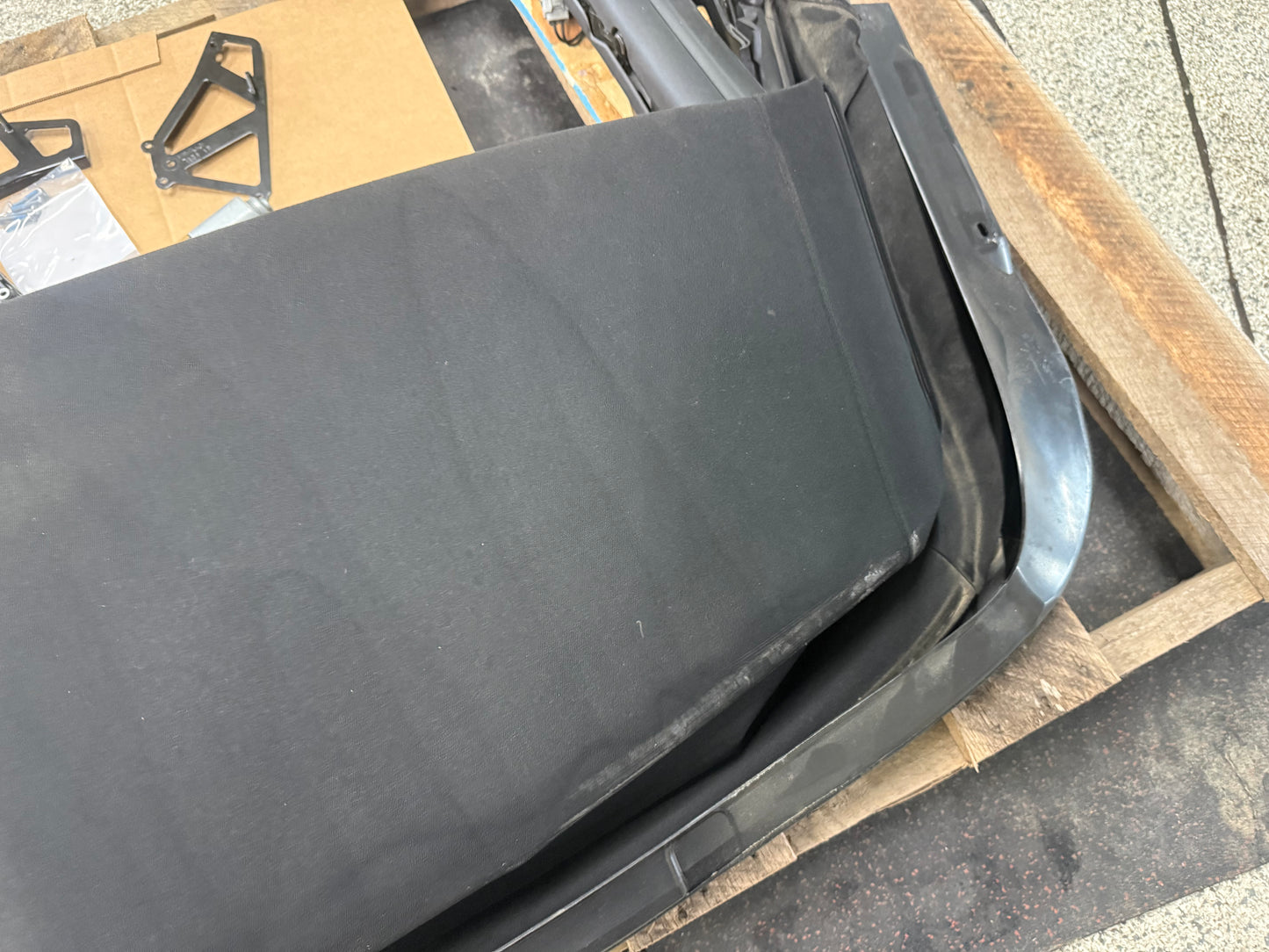 2015-2017 Ford Mustang GT Convertible Top Assembly Black Cloth Frame Complete
