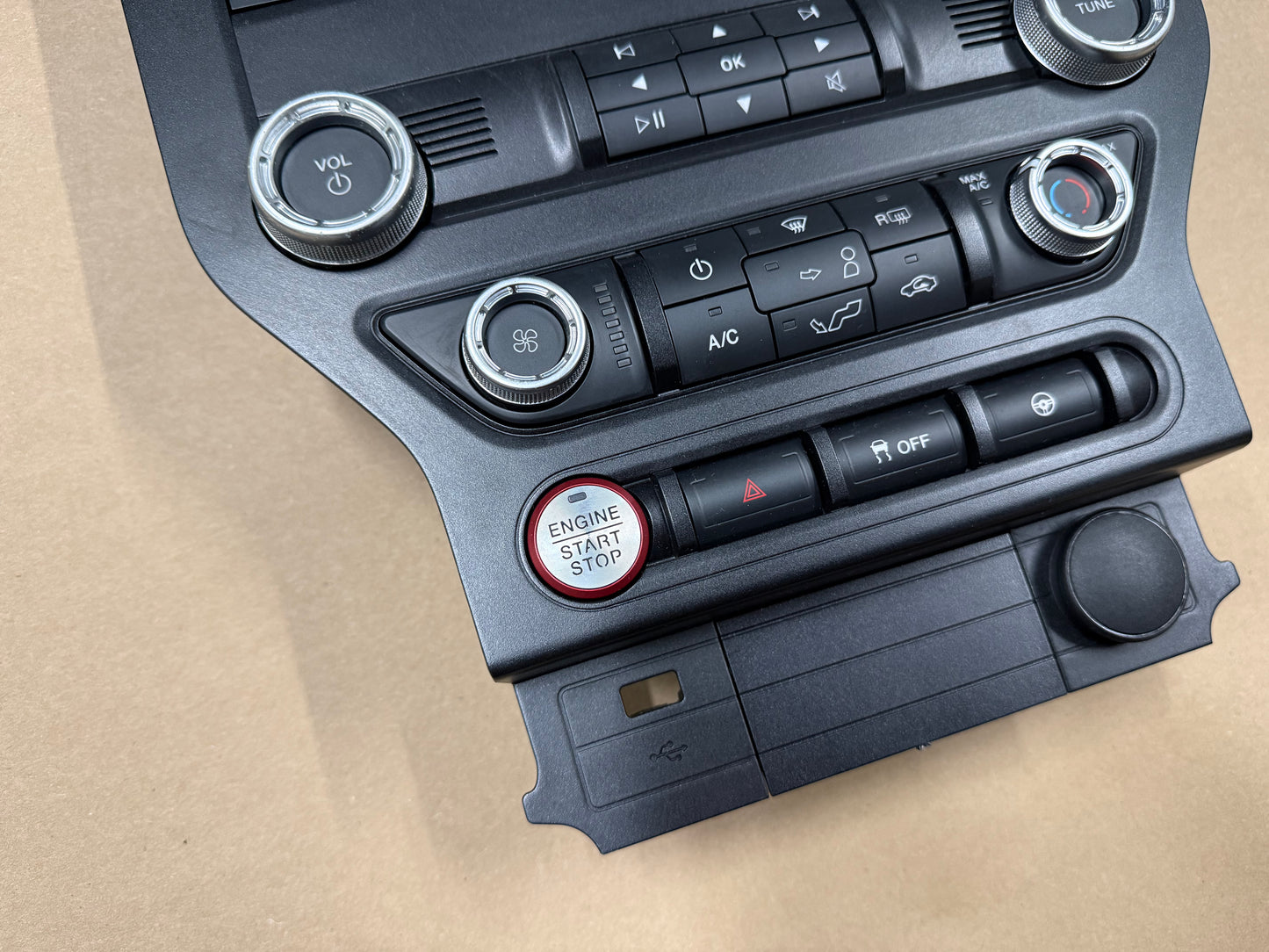 2018-2023 Ford Mustang GT Face Plate Radio Trim Piece