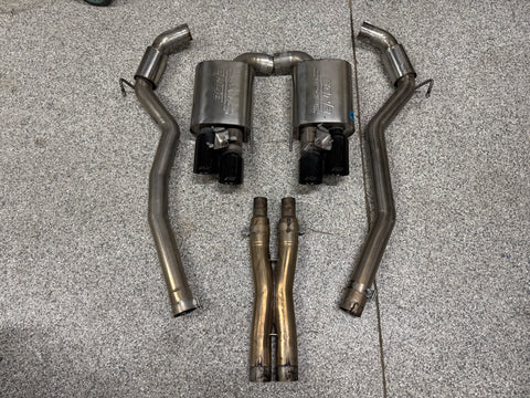 2018-2023 Ford Mustang GT 5.0L Borla S-Type Black Tips Cat-Back Exhaust