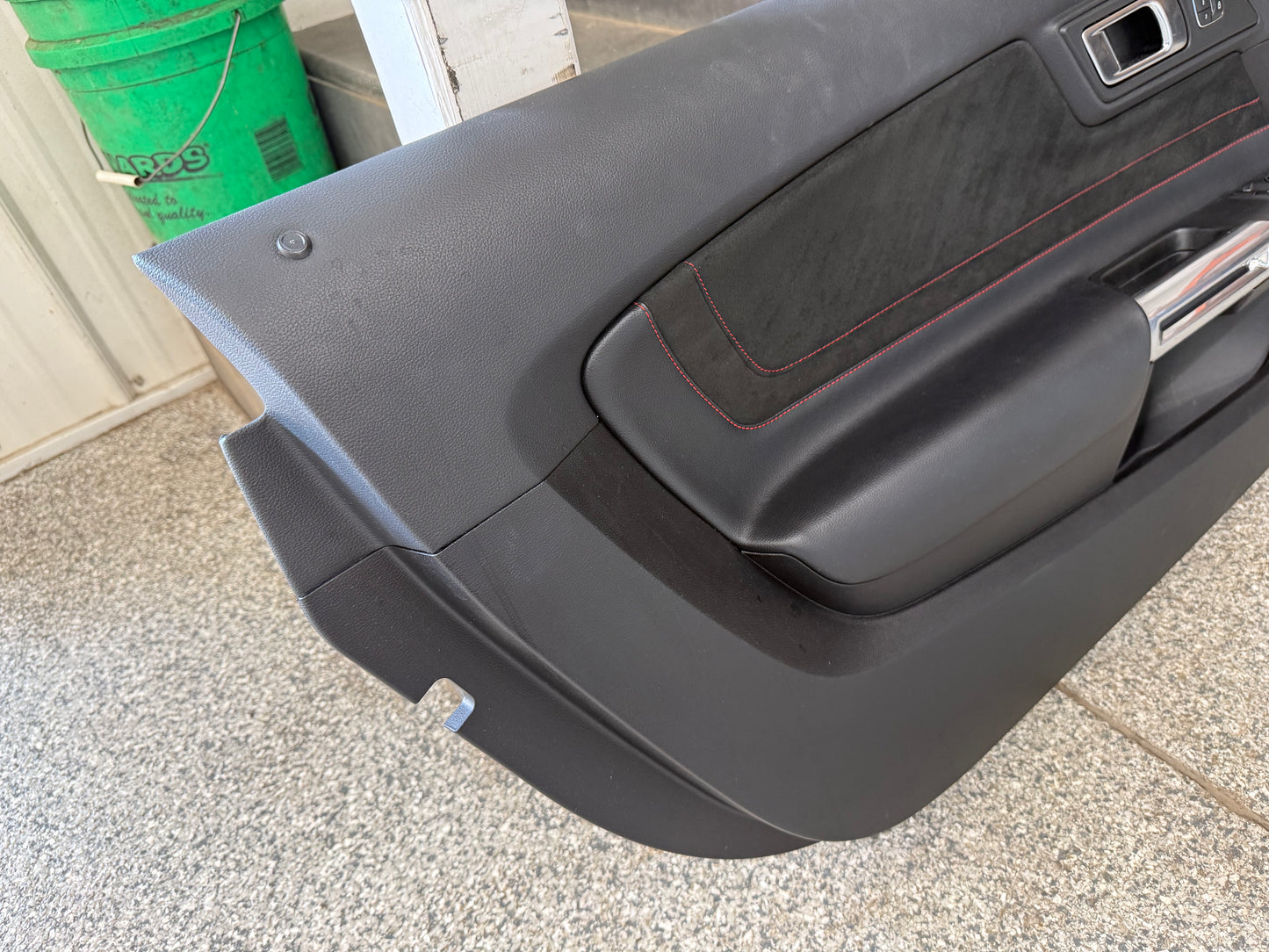 2018-2023 Ford Mustang LH RH California Special Door Panels Pair Red Stitch