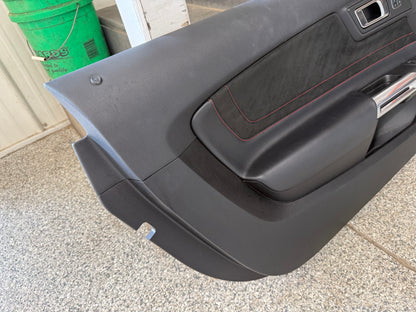 2018-2023 Ford Mustang LH RH California Special Door Panels Pair Red Stitch