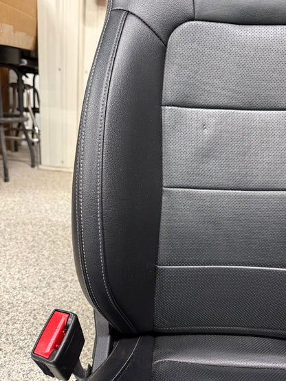 2015-2017 Ford Mustang GT Leather Front Rear Seats Black Heated/Cooled