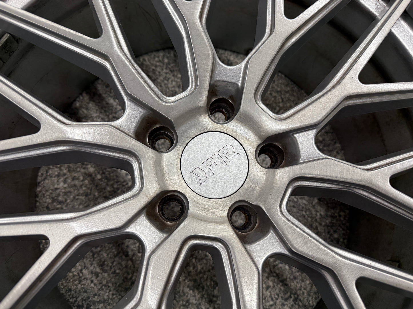 2015-2023 Ford Mustang F1R F103 Brushed Silver Wheels Set of 4 20x10"