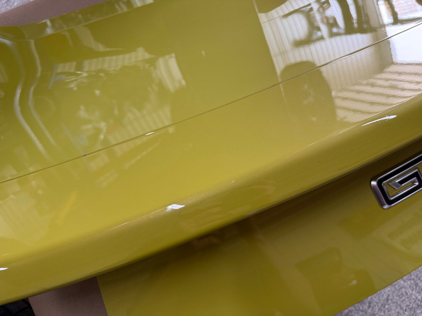 2024-2026 Ford Mustang GT Coupe Trunk Lid "B7" "Intense Lime Yellow Metallic"