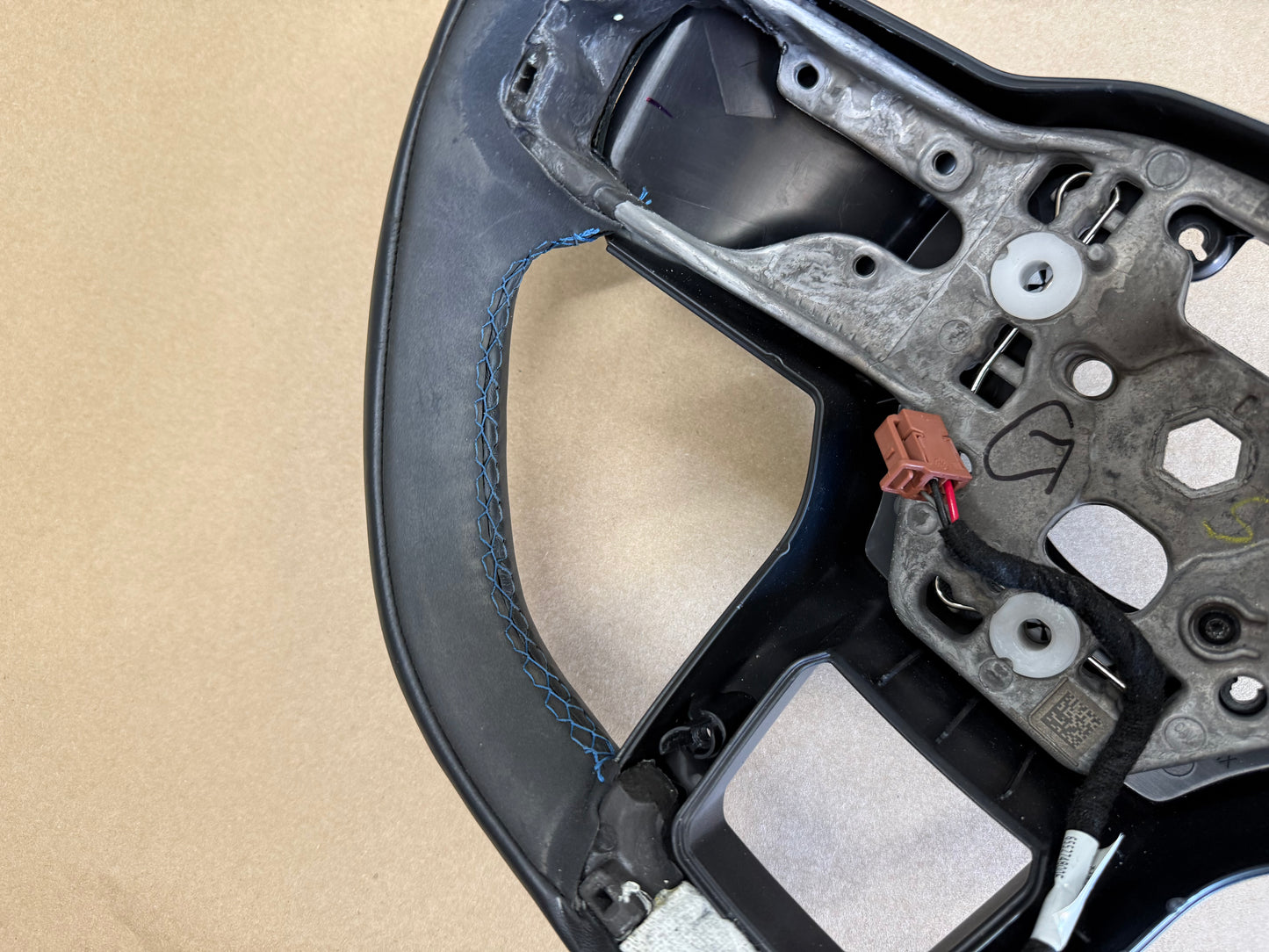 2024-2026 Ford Mustang Dark Horse Suede Leather Steering Wheel "Manual"
