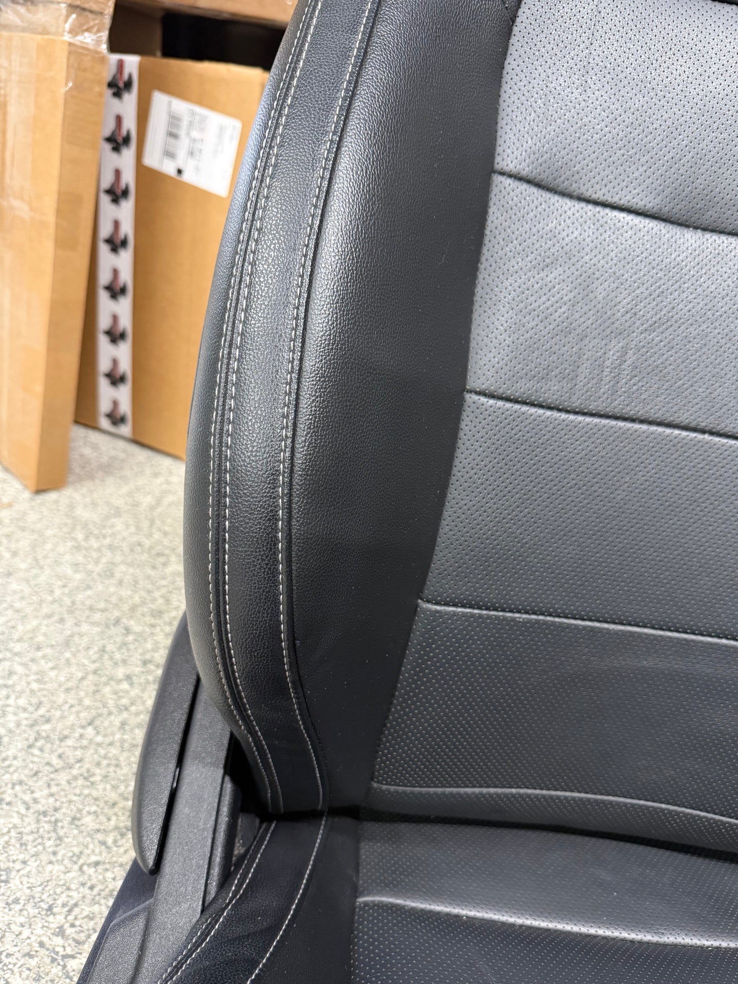 2015-2017 Ford Mustang GT Leather Front Rear Seats Black Heated/Cooled