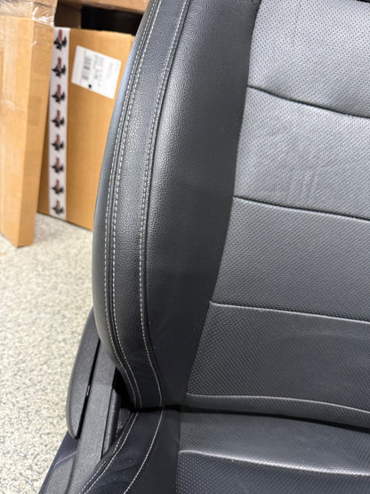 2015-2017 Ford Mustang GT Leather Front Rear Seats Black Heated/Cooled