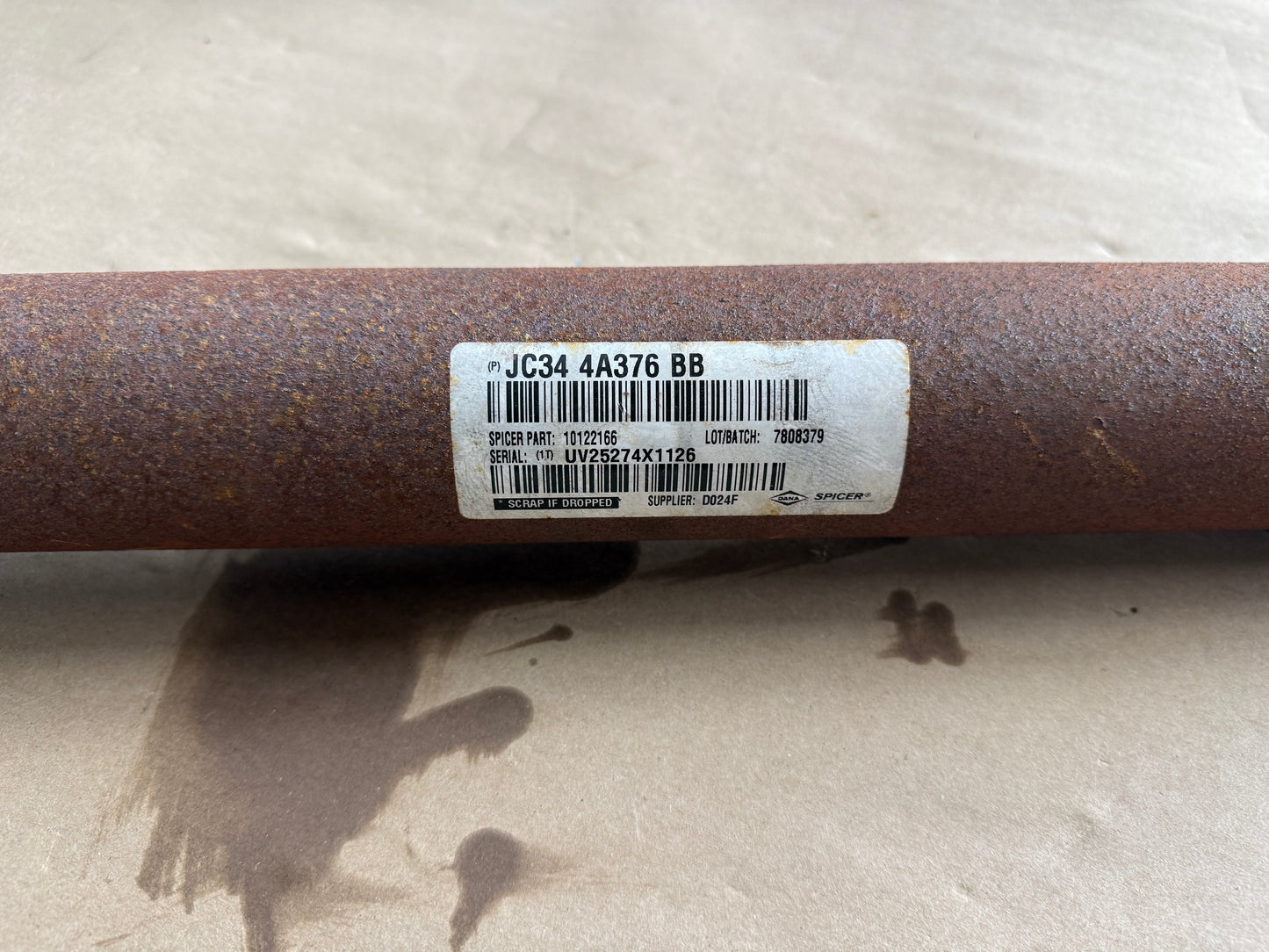 2023-2026 F-250 F-350 Front Driveshaft Transfer Case 4x4 "JC34-4A376-BB"