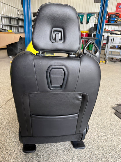 2018-2023 Ford Mustang GT Black Leather Convertible Front & Rear Seats