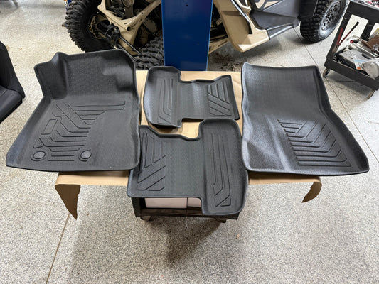 2024-2026 Ford Mustang Rubber Front & Rear Floor Mats - Aftermarket