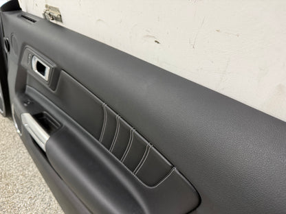 2018-2023 Mustang GT V6 EcoBoost LH RH Premium Leather Insert Door Panels Pair