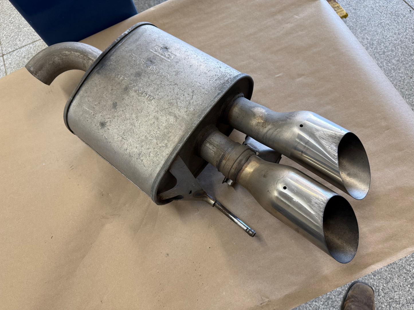 2018-2023 Ford Mustang GT LH Driver Side Active Exhaust Muffler Quad Tip
