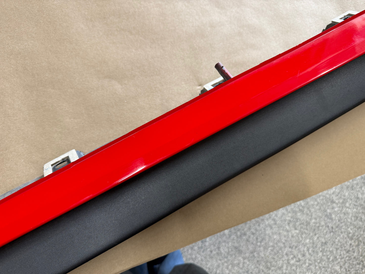 2015-2023 Mustang GT V6 LH Side Skirt Molding Driver Side "Race Red"