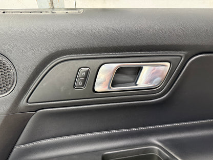 2018-2023 Mustang GT V6 EcoBoost LH RH Premium Leather Insert Door Panels Pair
