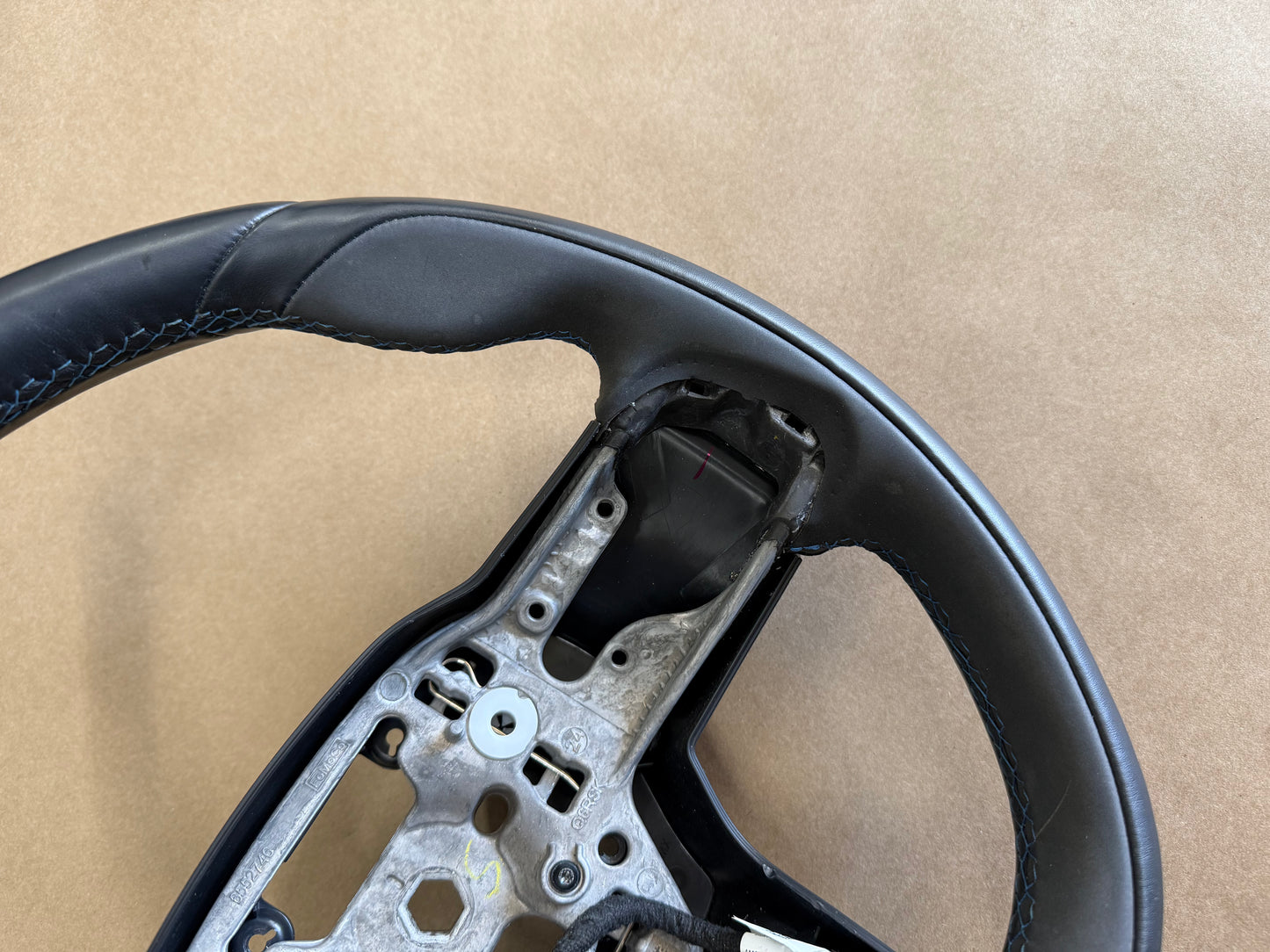 2024-2026 Ford Mustang Dark Horse Suede Leather Steering Wheel "Manual"