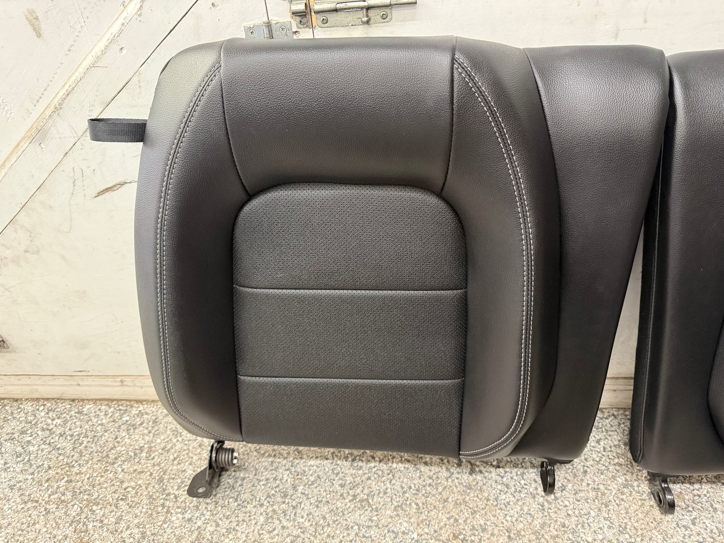 2018-2023 Ford Mustang GT Black Leather Coupe Front & Rear Seats