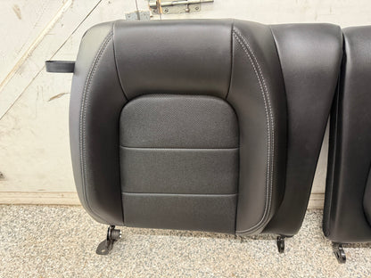 2018-2023 Ford Mustang GT Black Leather Coupe Front & Rear Seats