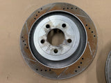 2015-2023 Ford Mustang GT 5.0 Rear Slotted Drilled Rotors 13 inch