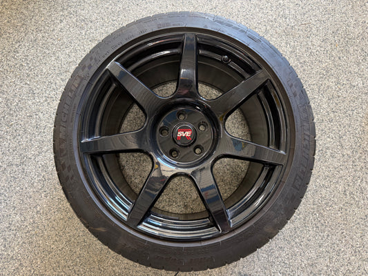 2015-2026 Mustang SVE R350 19x11" Wheel Tire 305/35/19 Michelin Pilot SS
