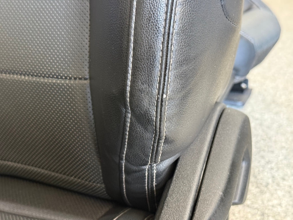 2018-2023 Ford Mustang GT Black Leather Coupe Front & Rear Seats