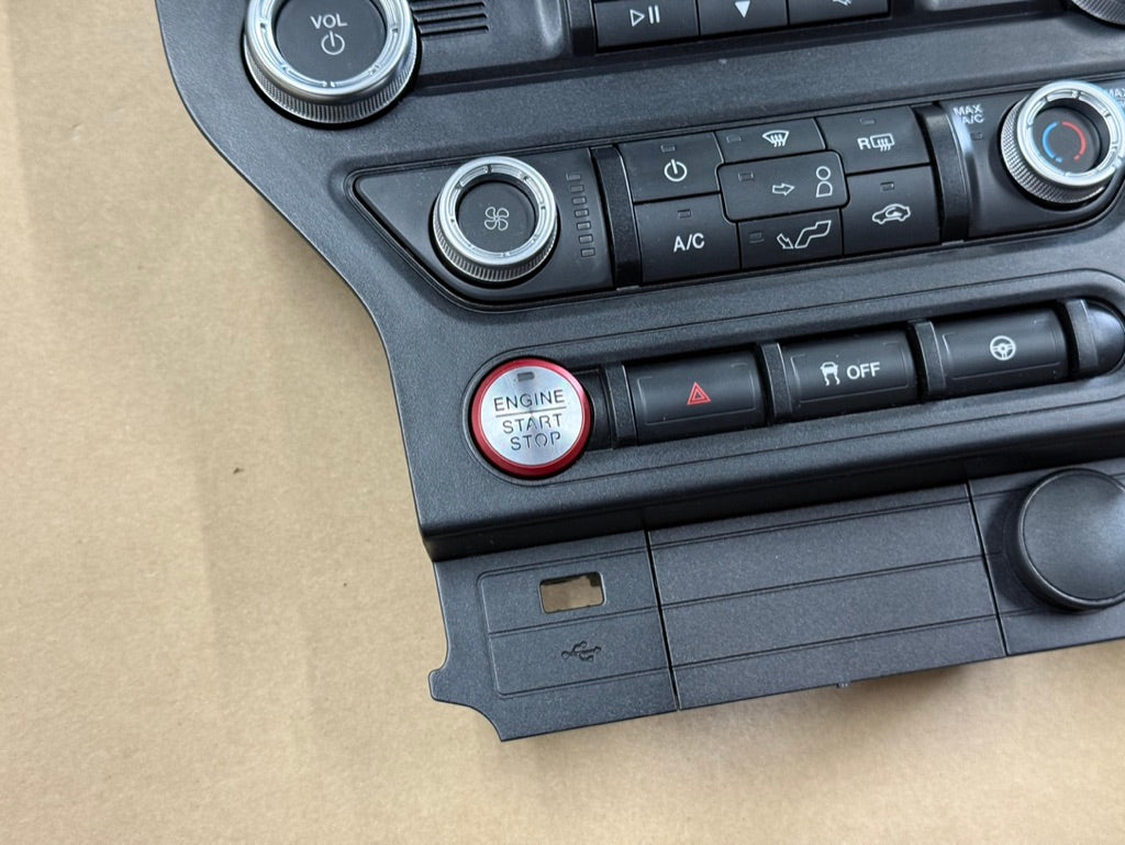 2018-2023 Ford Mustang GT Face Plate Radio Trim Piece