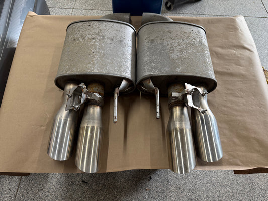 2018-2023 Ford Mustang GT Active Exhaust Quad Tip Mufflers
