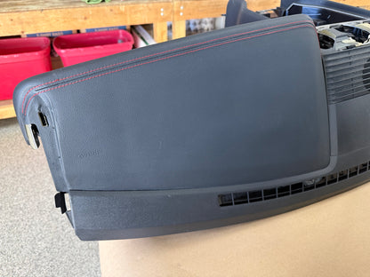 2018-2023 Ford Mustang GT 5.0 Leather Dash Pad Frame "Red Stitch"