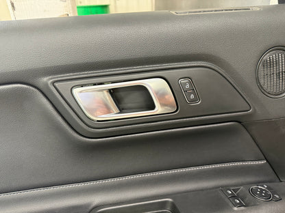 2018-2023 Mustang GT V6 EcoBoost LH RH Premium Leather Insert Door Panels Pair