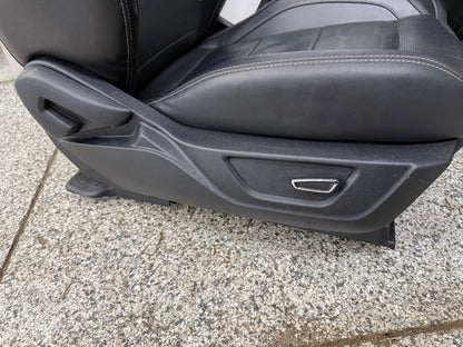 2018-2023 Ford Mustang GT Black Leather Convertible Front & Rear Seats
