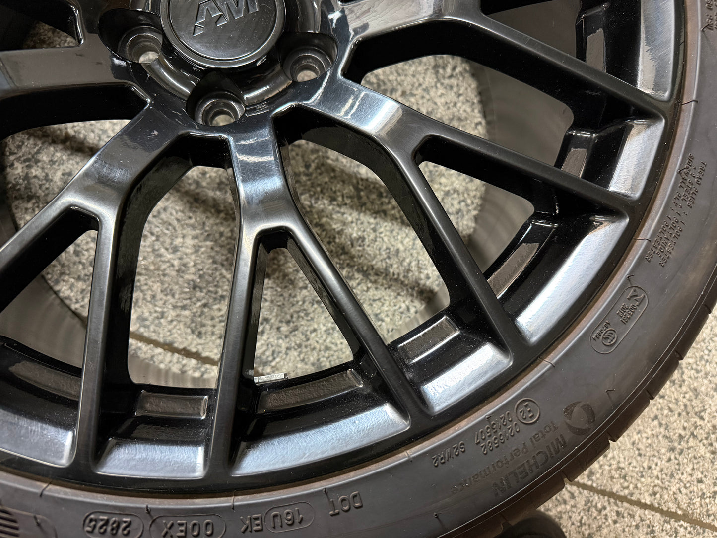 2015-2023 Ford Mustang GT 20x10" Wheel Rim PP1 305/30/20 Michelin AM Replica