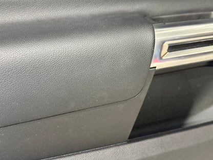 2018-2023 Ford Mustang GT LH Driver Leather Insert Door Panel Grey Stitching