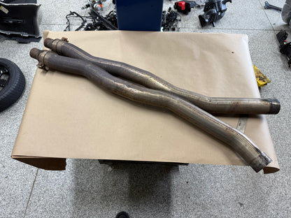 2015-2025 Ford Mustang GT Corsa Resonator Delete Double X-Pipe - Aftermarket