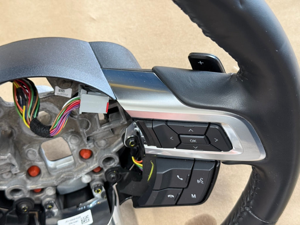 2018-2023 Mustang Leather Steering Wheel Automatic Paddle Shifters