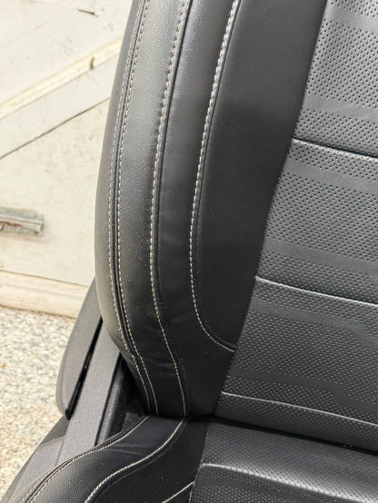 2018-2023 Ford Mustang GT Black Leather Convertible Front & Rear Seats