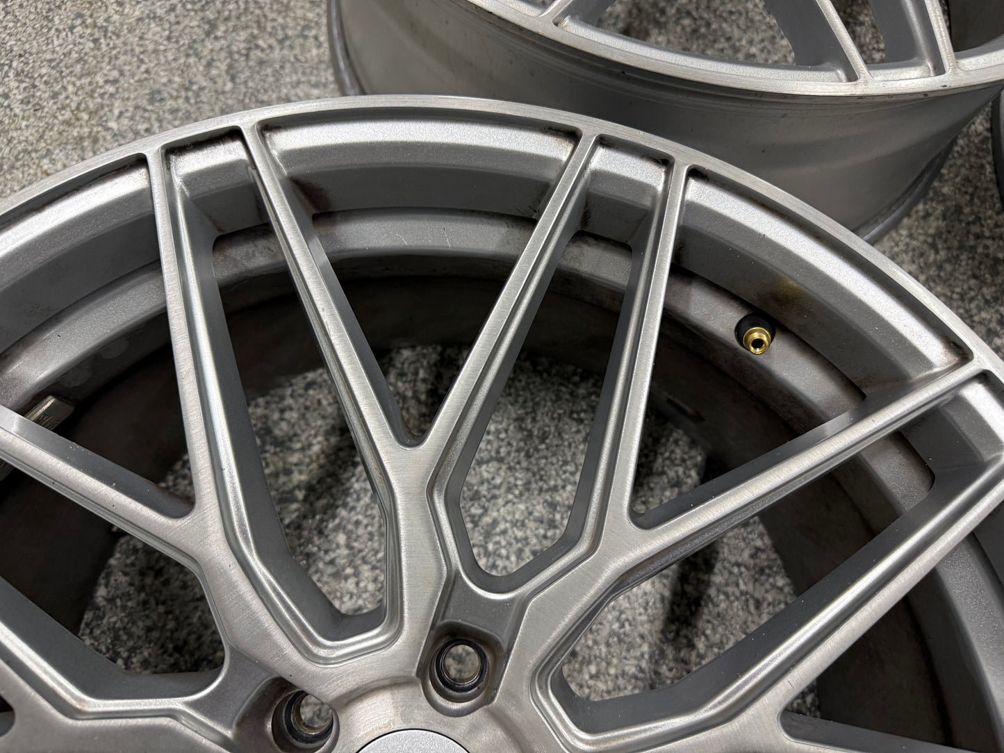 2015-2023 Ford Mustang F1R F103 Brushed Silver Wheels Set of 4 20x10"