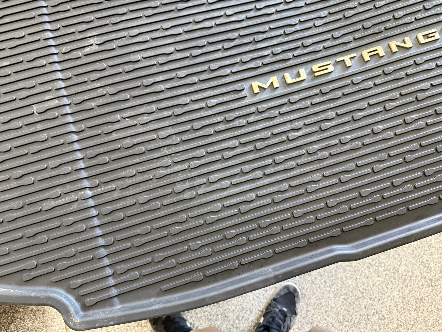 2024-2026 Ford Mustang Rear Trunk Floor Mat w/Subwoofer Black