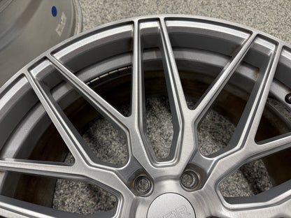 2015-2023 Ford Mustang F1R F103 Brushed Silver Wheels Set of 4 20x10"