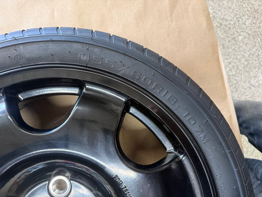 2015-2026 Ford Mustang GT Spare Tire 155/60/18 "Black"