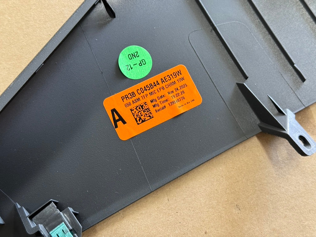 2024-2026 Ford Mustang Center Console Top Plastic
