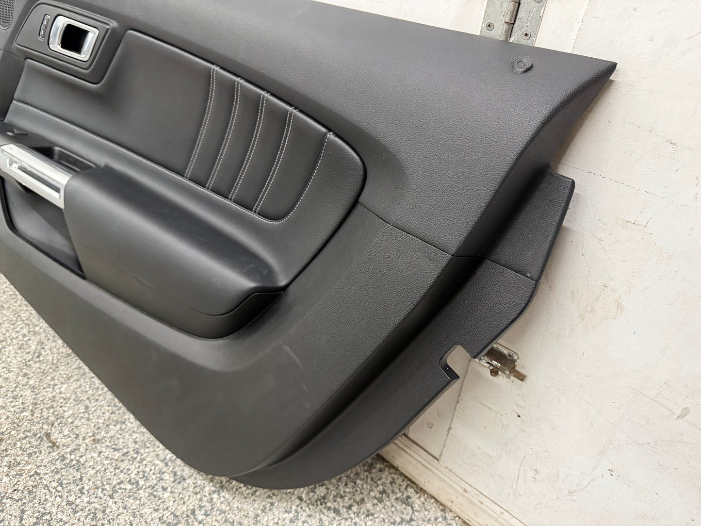 2018-2023 Mustang GT V6 EcoBoost LH RH Premium Leather Insert Door Panels Pair