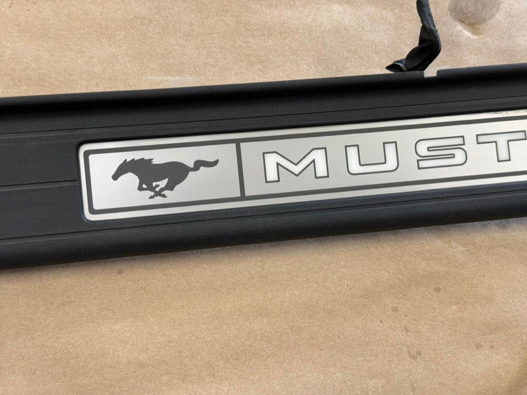2024-2026 Ford Mustang "My Color" Sill/Scuff Plates Interior Trim Black